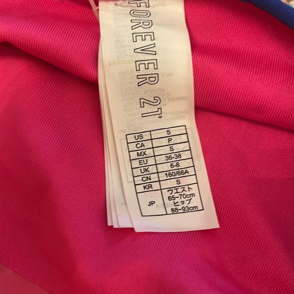 FOREVER 21 hot pink string ties med coverage bikini bottom in women’s size small - Picture 6 of 8